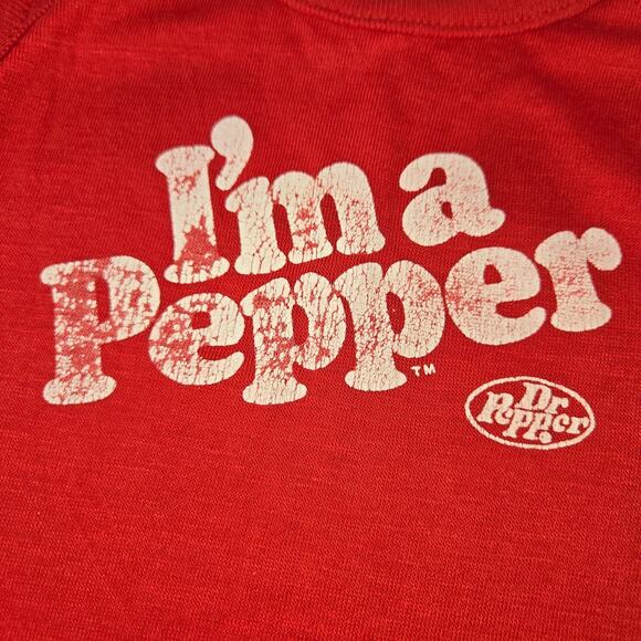Vintage Dr. Pepper I'm a Pepper Toddler Tank Top Size 4 Red 1980s JC Penney - Picture 2 of 6